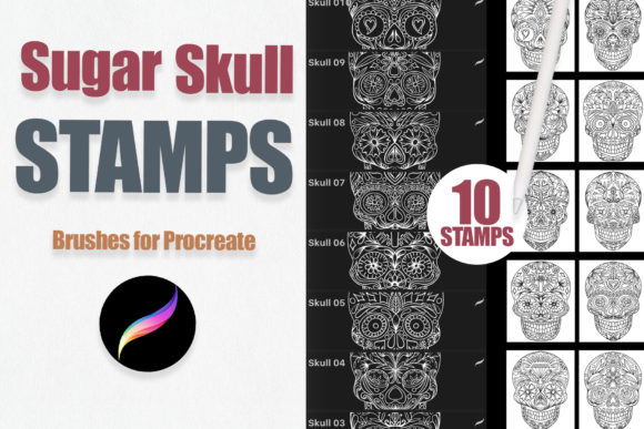 Elevate Designs with Sugar Skull Stamps