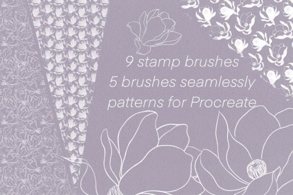 Elevate Your Art with the Magnolia Brush Set for Procreate