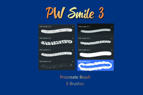 Elevate Your Digital Art with the PW Smile 3 Procreate Brush Glitter Brush Collection