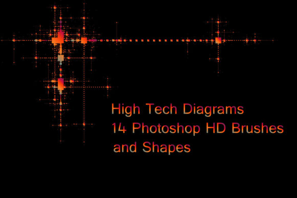Elevating Digital Art with High-Tech Vector Diagrams and Brushes