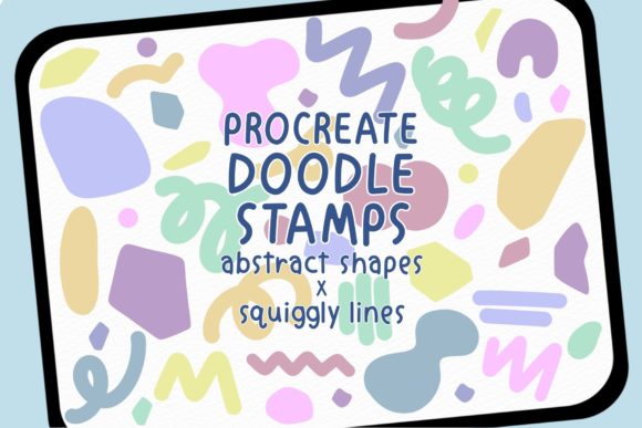 Evaluating Procreate Stamp Doodle Shapes and Lines for Digital Illustration