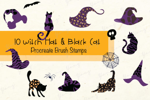 Evaluating the Procreate Brush Stamp Halloween Hat Cat Collection for Seasonal Design