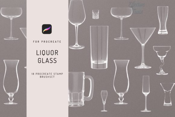 Mastering Glass Effects with Procreate Liquor Stamps