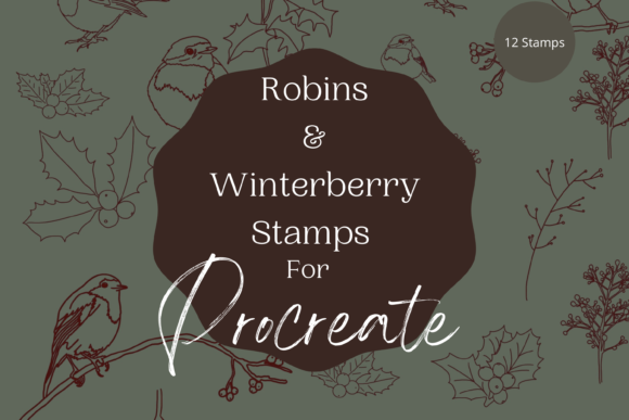 Procreate Robin Winterberry Stamps: A Festive Guide