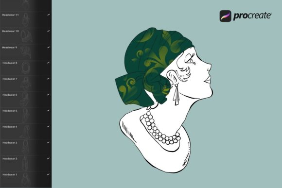 Strategic Illustration: Leveraging Headwear Procreate Stamps for Professional Branding