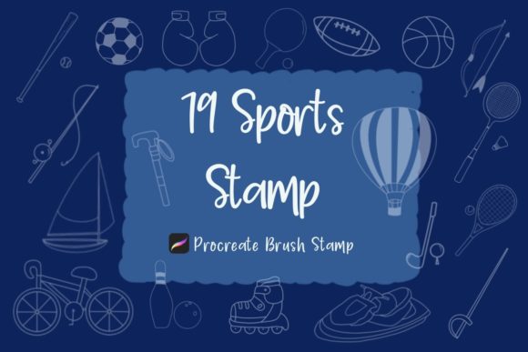 Strategic Visual Communication with the Procreate Brush Stamp Sport Summer Collection