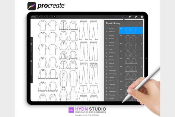 Streamlining Your Design Workflow with Fashion Flat Sketch Set 01 for Procreate