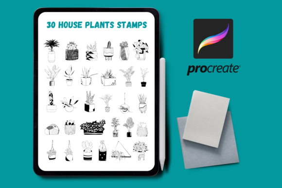 Transform Your Digital Garden with House Plants Procreate Stamps