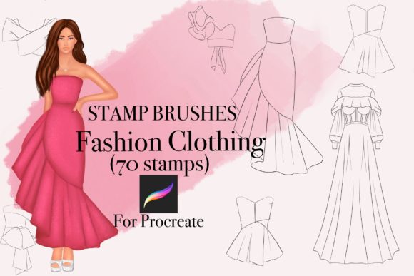 Ultimate Clothing Stamp for Procreate Fashion Artists