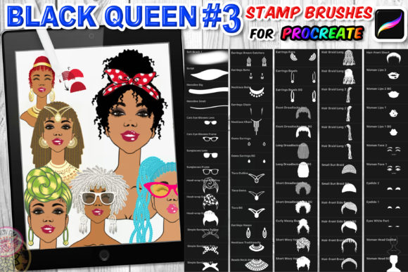 Unlocking Creative Potential with the Black Queen 3 Stamp Brush for Procreate