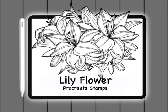 Unlocking Creative Potential with the Procreate Lily Floral Doodle Brush Stamp