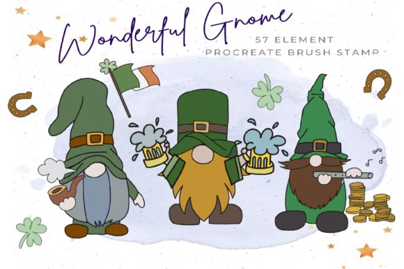 Unlocking Whimsy: A Deep Dive into the 57 Wonderful Gnome Procreate Brush Stamp Collection